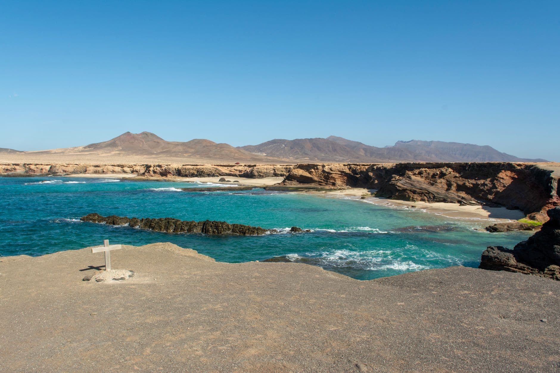 Veduta aerea della costa di Fuerteventura